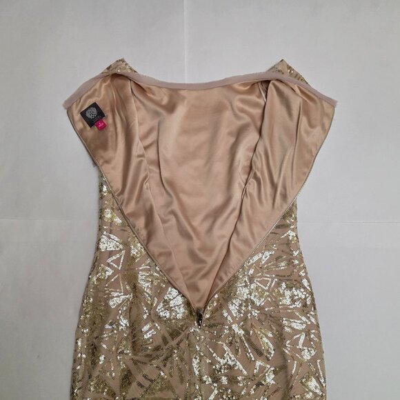 Vince Camuto Sequin Short Sleeve Shift Dress - Picture 12 of 16